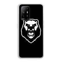 Angry Bear (black): Oppo A95 5G Transparant Hoesje