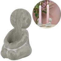 Kaarsenhouder Hug grijs 8 cm | 36 stuks