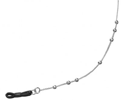 Henri Beaud brillenkoord Rondje 65 cm staal zilver Henri Beaud brillenkoord Rondje 65 cm staal zilver