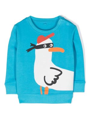 Stella McCartney Kids Katoenen sweater - Blauw