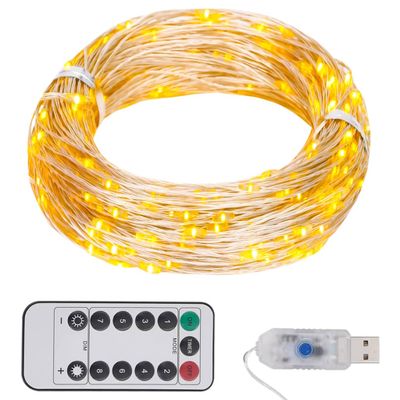 VidaXL Lichtslinger met 150 led&apos;s 15 m warmwit