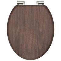 SCHÜTTE SCHÜTTE Toiletbril met soft-close DARK WOOD MDF