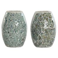 Bureaulamp Home ESPRIT Groen Hemelsblauw 25 W 220 V (2 Stuks)