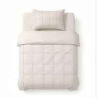 Sleeptime Check Pintuck Beige 140 x 200/220 cm