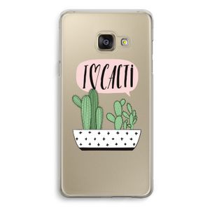 I love cacti: Samsung Galaxy A3 (2016) Transparant Hoesje