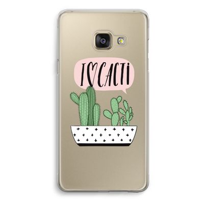 I love cacti: Samsung Galaxy A3 (2016) Transparant Hoesje