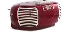 GPO Trendy CD Boombox Met Cassette Rood - thumbnail