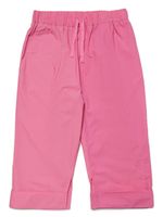 MM6 Maison Margiela Kids pantalon en coton à logo brodé - Rose MM6 Maison Margiela Kids pantalon en coton à logo brodé - Rose