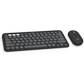 Logitech Pebble 2 Combo for Mac toetsenbord Inclusief muis RF-draadloos + Bluetooth AZERTY Frans Gra