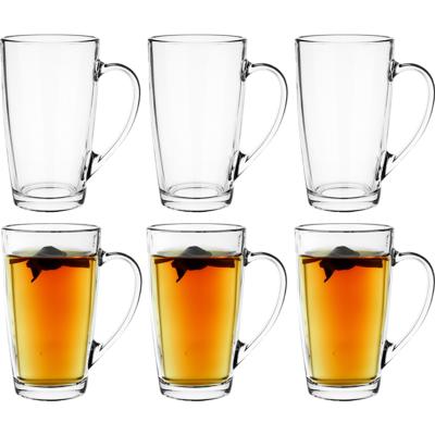 Glasmark Theeglazen Sheffield - 12x stuks - koffie glazen - transparant glas - 400 ml
