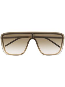 Saint Laurent Eyewear lunettes de soleil New Wave SL1 Mask - Or