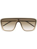 Saint Laurent Eyewear lunettes de soleil New Wave SL1 Mask - Or