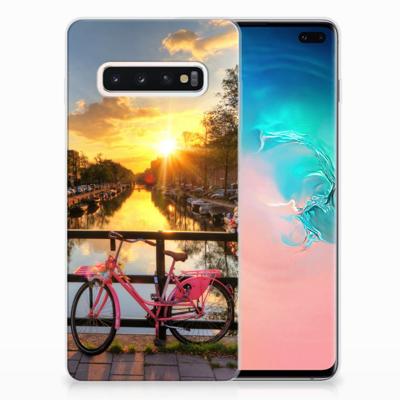 Samsung Galaxy S10 Plus | Silliconen Back Cover | Amsterdamse Grachten