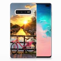 Samsung Galaxy S10 Plus | Silliconen Back Cover | Amsterdamse Grachten