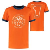 Kids - Sportshirt - Oranje - Unleash The Lion - 152-158 - Max Verstappen