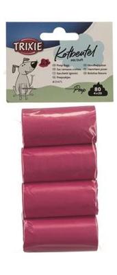 TRIXIE HONDENPOEPZAKJES ROZENGEUR ROZE