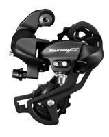 Achterderailleur 7/8-speed Shimano Tourney TX800 met padbevestiging - zwart