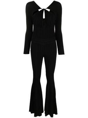 Antonino Valenti Uitgesneden jumpsuit - Zwart