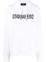 DSQUARED2 hoodie en coton à logo imprimé - Blanc