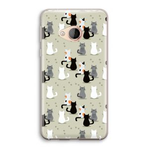 Katten: HTC U Play Transparant Hoesje