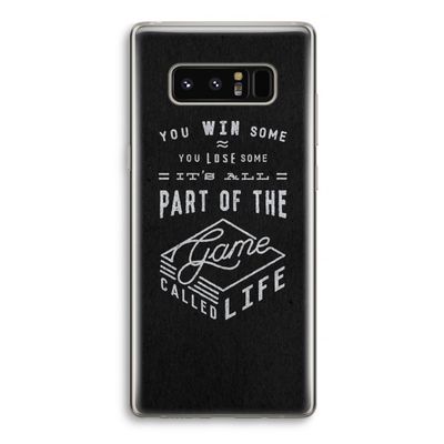 Life: Samsung Galaxy Note 8 Transparant Hoesje