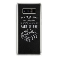 Life: Samsung Galaxy Note 8 Transparant Hoesje