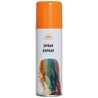 Carnaval verkleed haar verf/spray - oranje - spuitbus - 125 ml - thumbnail