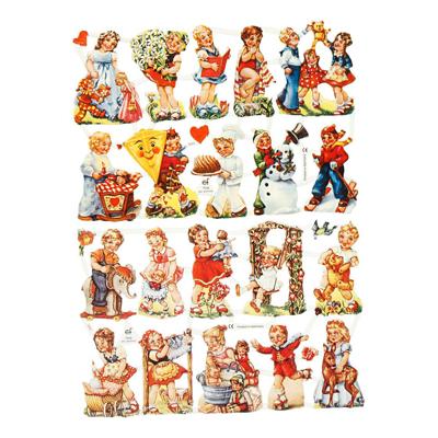 Creativ Company Vintage plaatjes nostalgische kinderen, 2 vellen