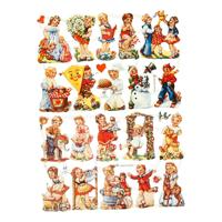 Creativ Company Vintage plaatjes nostalgische kinderen, 2 vellen