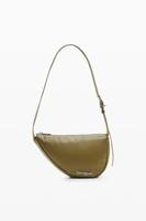 Ovale leren tas M - GREEN - U