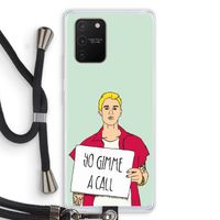 Gimme a call: Samsung Galaxy S10 Lite Transparant Hoesje met koord
