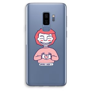 Hartje: Samsung Galaxy S9 Plus Transparant Hoesje