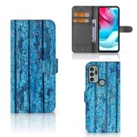 Motorola Moto G60s | Book Style Case | Wood Blue