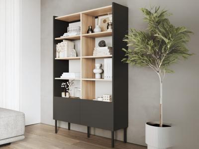 Kast JULIE 100 cm acacia/zwart