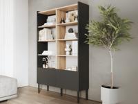 Kast JULIE 100 cm acacia/zwart
