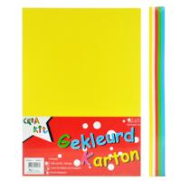A5 Gekleurd karton - 100 vellen -160 gr - knutselkarton - tekenkarton