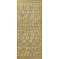 Creativ Company Stickers, sterren, vel 10x23 cm, goud, 1 vel