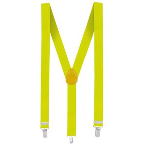 Neon gele bretels voor volwassenen   -