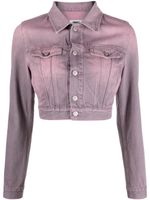 MM6 Maison Margiela veste courte en jean - Rose - thumbnail