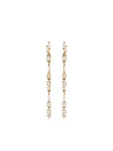 Suzanne Kalan boucles d'oreilles pendantes Thin en or 18ct