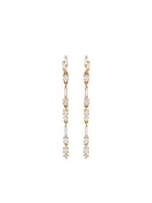 Suzanne Kalan boucles d'oreilles pendantes Thin en or 18ct