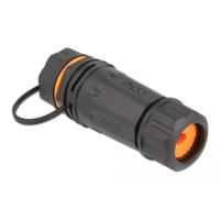 Delock RJ45 Netwerk Adapter [1x RJ45-bus - 1x RJ45-bus] Zwart, Oranje