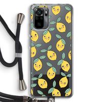 Citroenen: Xiaomi Redmi Note 10 Pro Transparant Hoesje met koord