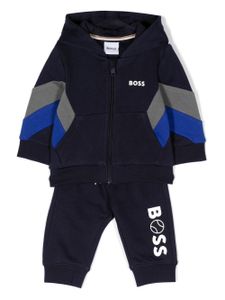 BOSS Kidswear survêtement à chevrons - Bleu