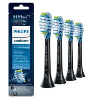 Philips C3 Premium Plaque Defence HX9044/33 4x Zwarte sonische opzetborstels - thumbnail