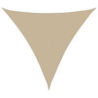 vidaXL Zonnescherm driehoekig 4x4x4 m oxford stof beige - thumbnail