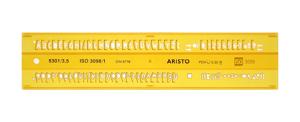 Aristo ar-5301/3 lettersjabloon 3,5mm h-profiel schriftvorm b recht