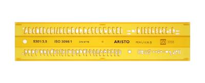 Aristo ar-5301/3 lettersjabloon 3,5mm h-profiel schriftvorm b recht