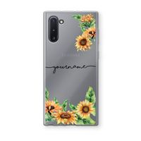 Zonnebloemen: Samsung Galaxy Note 10 Transparant Hoesje
