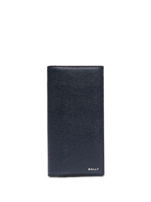 Bally portefeuille en cuir à logo imprimé - Bleu